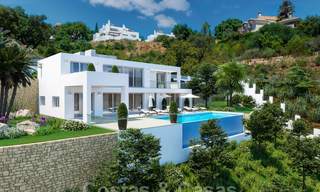 Modern new build villa with stunning mountain and sea views for sale in the hills of Eastern Marbella 24455 