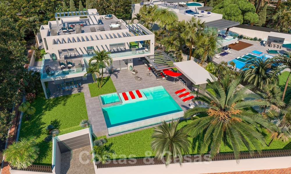 Exclusive, contemporary villa for sale with panoramic sea views, beachside in East Marbella 24592