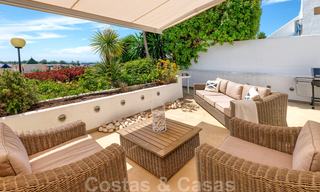 Renovated in contemporary style, duplex apartment for sale with sea views on the New Golden Mile between Marbella and Estepona 24730 