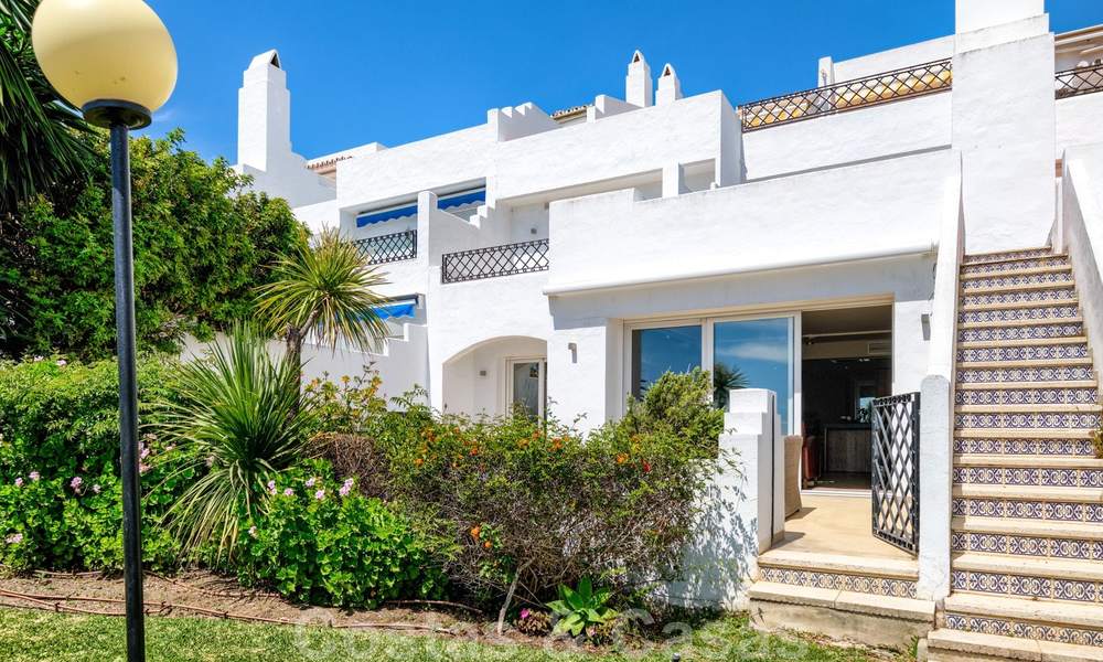 Renovated in contemporary style, duplex apartment for sale with sea views on the New Golden Mile between Marbella and Estepona 24734