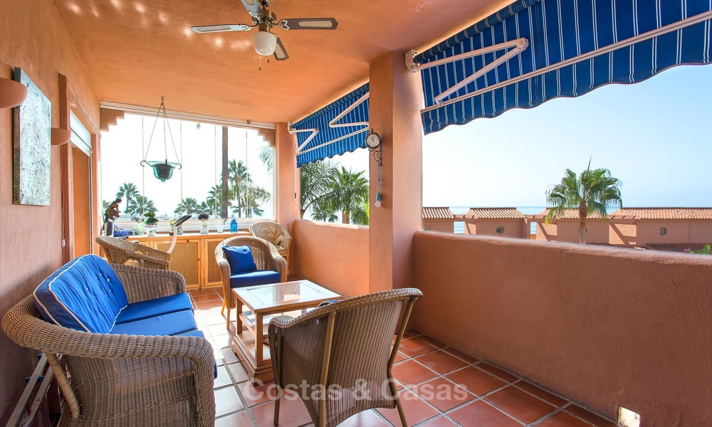 Penthouse apartment for sale in a front-line beach complex in Estepona 24631