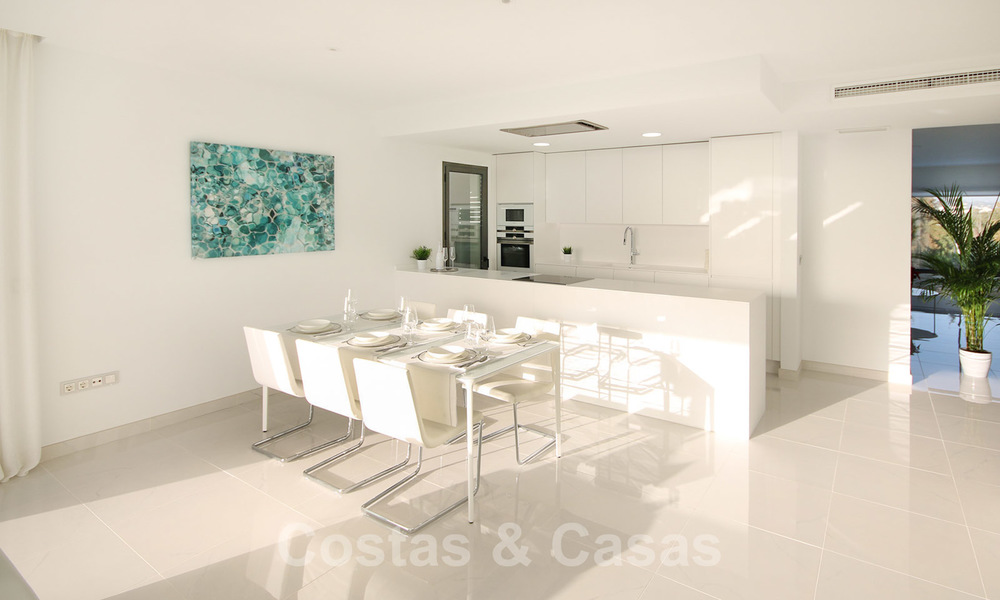 New ready to move in modern design apartment for sale, on the golf course between Marbella and Estepona 24845