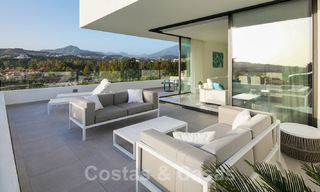 New ready to move in modern design apartment for sale, on the golf course between Marbella and Estepona 24847 
