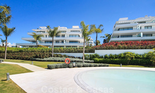 New ready to move in modern design apartment for sale, on the golf course between Marbella and Estepona 24858 