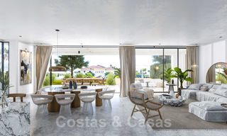 Modern ecological villa for sale with golf views in exclusive residential area near Golf Valley in Nueva Andalucia, Marbella 24958 