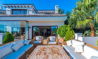 Large luxury villa for sale with stunning panoramic views over the golf valley, the mountains and the Mediterranean Sea in Nueva Andalucia, Marbella 25015 