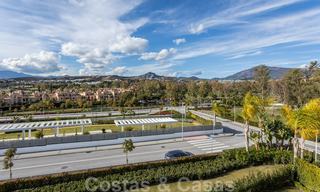 Modern design apartment for sale with spacious terrace, adjacent to the golf course in Marbella - Estepona. Ready to move in. Reduced in price. 25384 