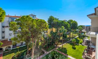 Beautiful renovated penthouse apartment for sale, in a second line beach complex in Puerto Banus, Marbella. Significant price reduction! 25417 