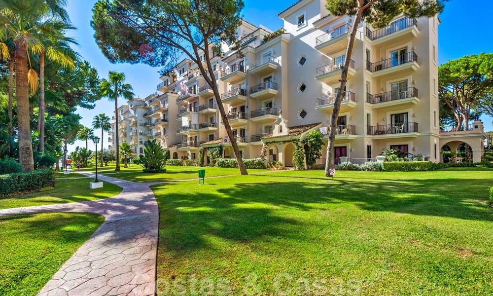 Beautiful renovated penthouse apartment for sale, in a second line beach complex in Puerto Banus, Marbella. Significant price reduction! 25418