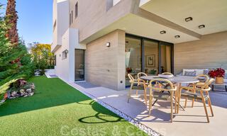Modern, semi-detached villas for sale at 300 meters from the beach in Puerto Banus, Marbella 31672 