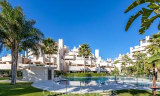 Modern apartment for sale in a frontline beach complex with sea views between Marbella and Estepona 25626 