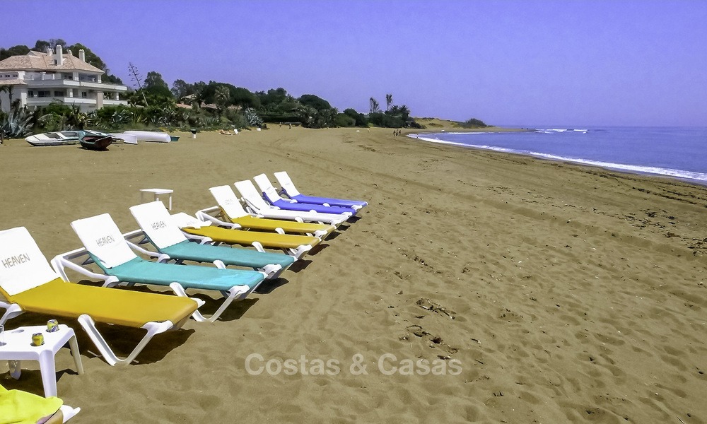 Sea - beach front line luxury apartments for sale, between Marbella - Estepona 13762
