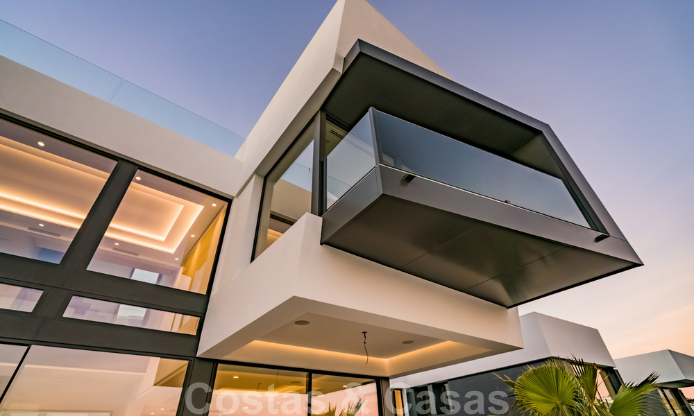 New impressive contemporary luxury villa for sale with stunning golf and sea views in Marbella - Benahavis 25789