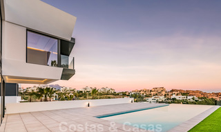 New impressive contemporary luxury villa for sale with stunning golf and sea views in Marbella - Benahavis 25791 
