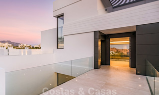 New impressive contemporary luxury villa for sale with stunning golf and sea views in Marbella - Benahavis 25793 
