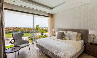 New impressive contemporary luxury villa for sale with stunning golf and sea views in Marbella - Benahavis 25802 