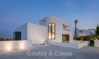 New impressive contemporary luxury villa for sale with stunning golf and sea views in Marbella - Benahavis 25805 