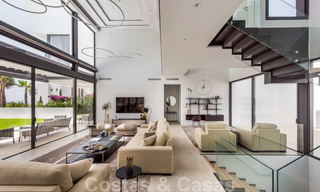 New impressive contemporary luxury villa for sale with stunning golf and sea views in Marbella - Benahavis 25806 