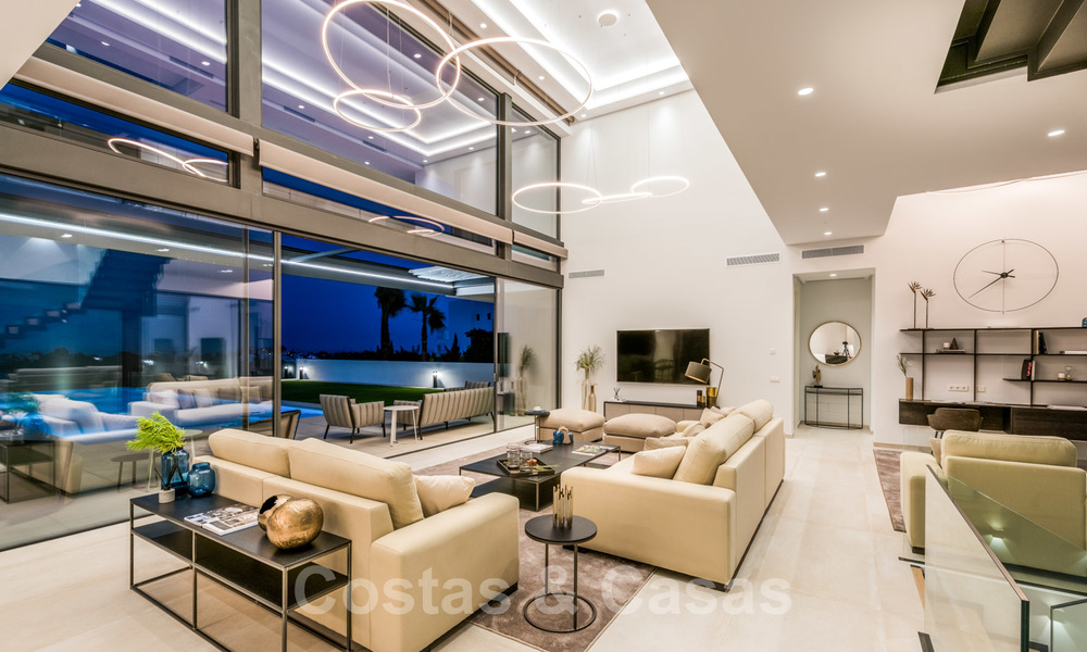 New impressive contemporary luxury villa for sale with stunning golf and sea views in Marbella - Benahavis 25807