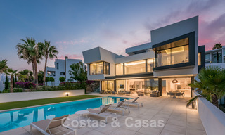 New impressive contemporary luxury villa for sale with stunning golf and sea views in Marbella - Benahavis 25808 