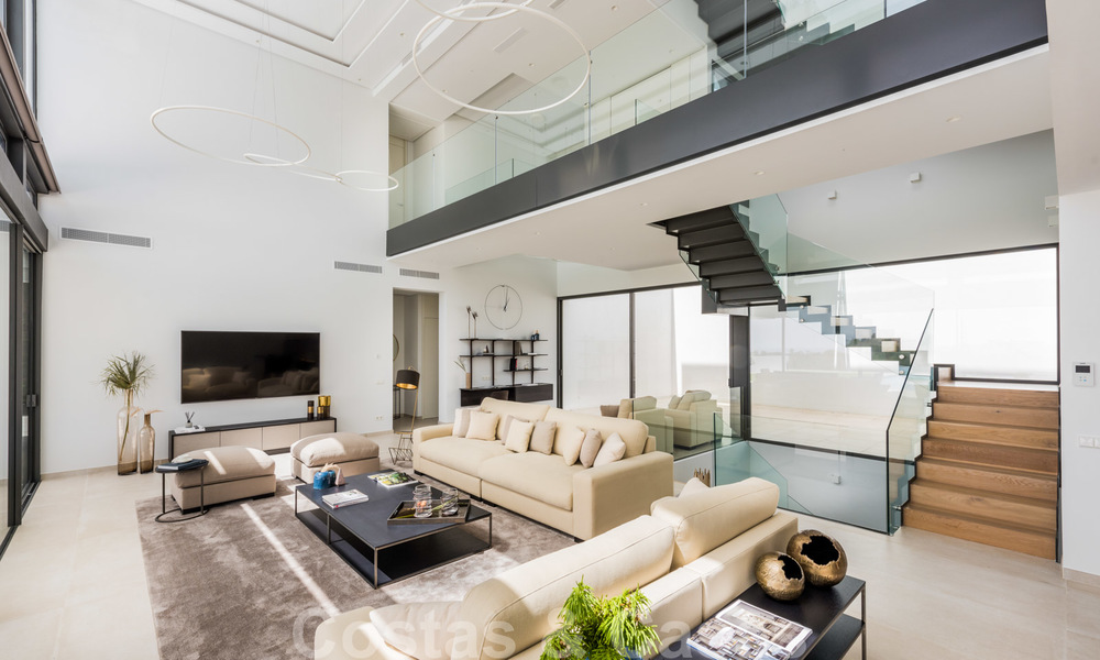 New impressive contemporary luxury villa for sale with stunning golf and sea views in Marbella - Benahavis 25809