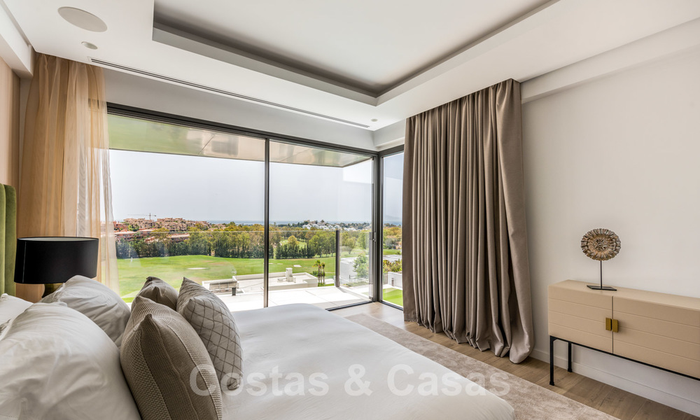 New impressive contemporary luxury villa for sale with stunning golf and sea views in Marbella - Benahavis 25815