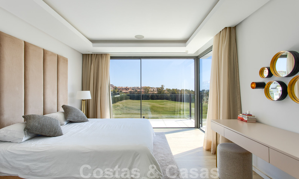 Ready to move in new modern luxury villa for sale, located directly on the golf course in Marbella - Benahavis 35410