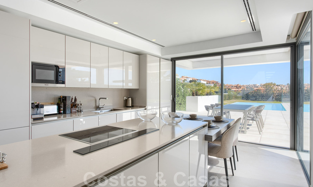 Ready to move in new modern luxury villa for sale, located directly on the golf course in Marbella - Benahavis 35443