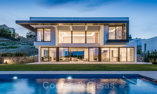 Ready to move in new, modern spacious luxury villa for sale, located directly on the golf course in Marbella - Benahavis 25928 