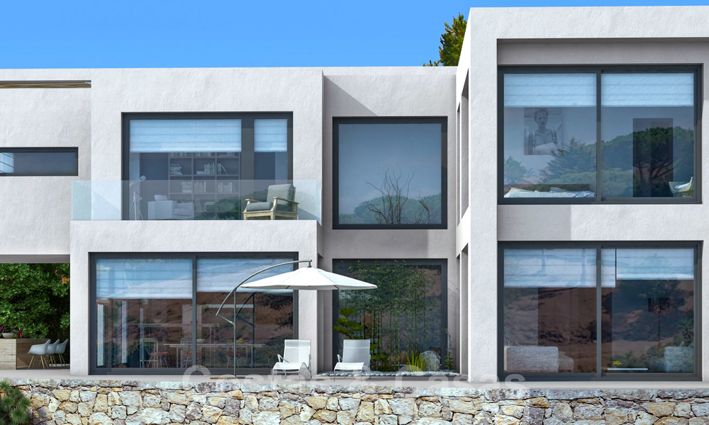 Luxury new build villa in modern style for sale with panoramic mountain and sea views in the prestigious Valtocado area in Mijas, Costa del Sol 25942
