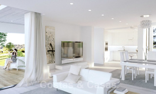 Modern contemporary villas for sale under construction, directly on the golf course located in Marbella - Estepona 25980 