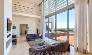Modern villa with panoramic golf and sea views for sale in Los Flamingos Golf in Marbella - Benahavis 26019 