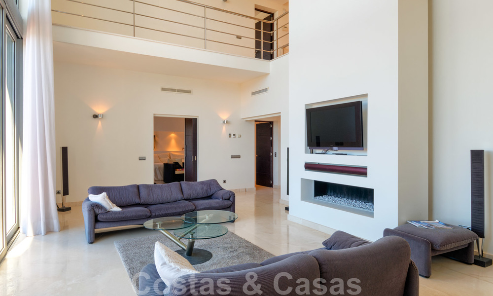 Modern villa with panoramic golf and sea views for sale in Los Flamingos Golf in Marbella - Benahavis 26020