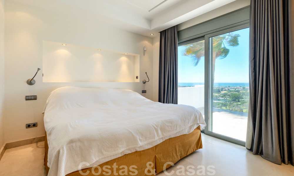 Modern villa with panoramic golf and sea views for sale in Los Flamingos Golf in Marbella - Benahavis 26041