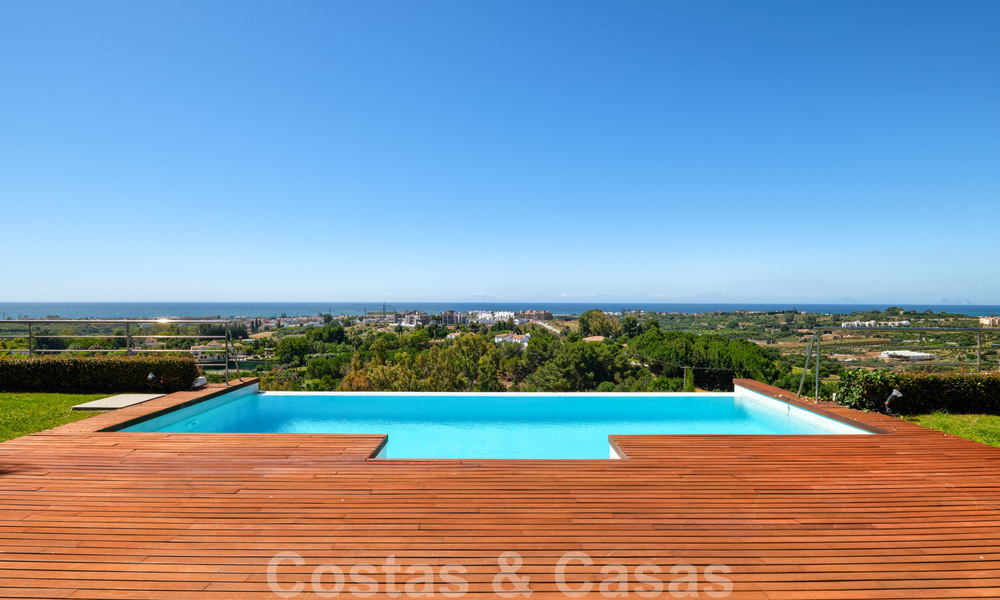 Modern villa with panoramic golf and sea views for sale in Los Flamingos Golf in Marbella - Benahavis 26062