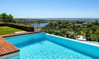 Modern villa with panoramic golf and sea views for sale in Los Flamingos Golf in Marbella - Benahavis 26063 