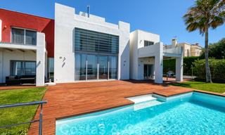 Modern villa with panoramic golf and sea views for sale in Los Flamingos Golf in Marbella - Benahavis 26064 