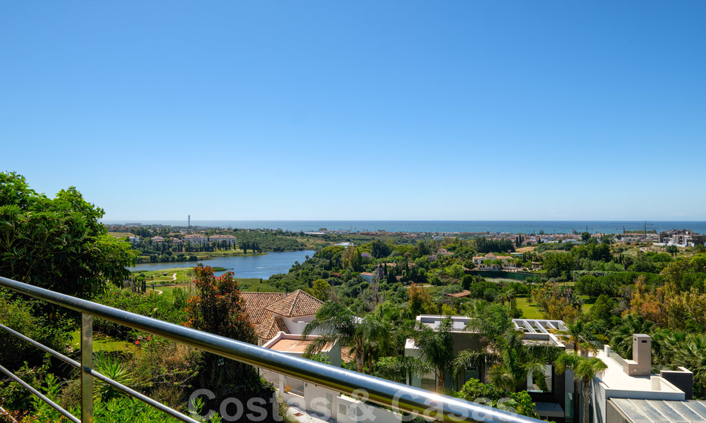 Modern villa with panoramic golf and sea views for sale in Los Flamingos Golf in Marbella - Benahavis 26065