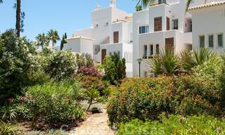 Spacious garden apartment for sale with sea views in a beautiful complex directly on the beach in Los Monteros, Marbella 26127 
