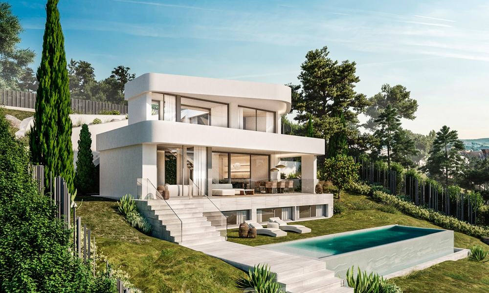 Plot + project for sale for a contemporary new villa, first line golf in Estepona 26283