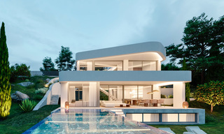 Plot + project for sale for a contemporary new villa, first line golf in Estepona 26287 