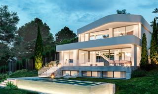 Plot + project for sale for a contemporary new villa, first line golf in Estepona 26288 