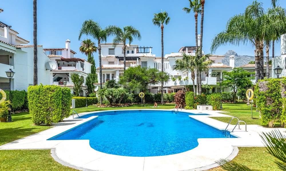 Completely renovated top floor apartment for sale within walking distance to local amenities, beach and Puerto Banus in Nueva Andalucia, Marbella 26311