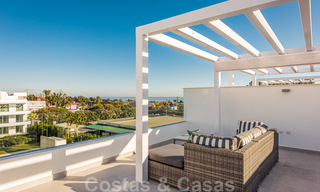 Modern penthouse apartment for sale on the New Golden Mile, between Marbella and Estepona, within walking distance to supermarkets and the beach 26366 