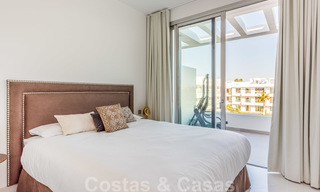 Modern penthouse apartment for sale on the New Golden Mile, between Marbella and Estepona, within walking distance to supermarkets and the beach 26368 