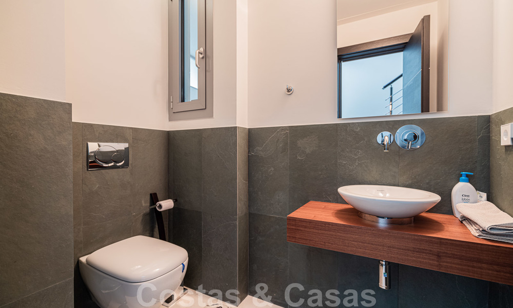Modern semi-detached villa for sale in the exclusive Sierra Blanca, Marbella. The cheapest in the complex. 26475