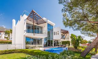 Modern semi-detached villa for sale in the exclusive Sierra Blanca, Marbella. The cheapest in the complex. 26479 