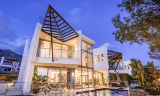 Modern semi-detached villa for sale in the exclusive Sierra Blanca, Marbella. The cheapest in the complex. 26482 