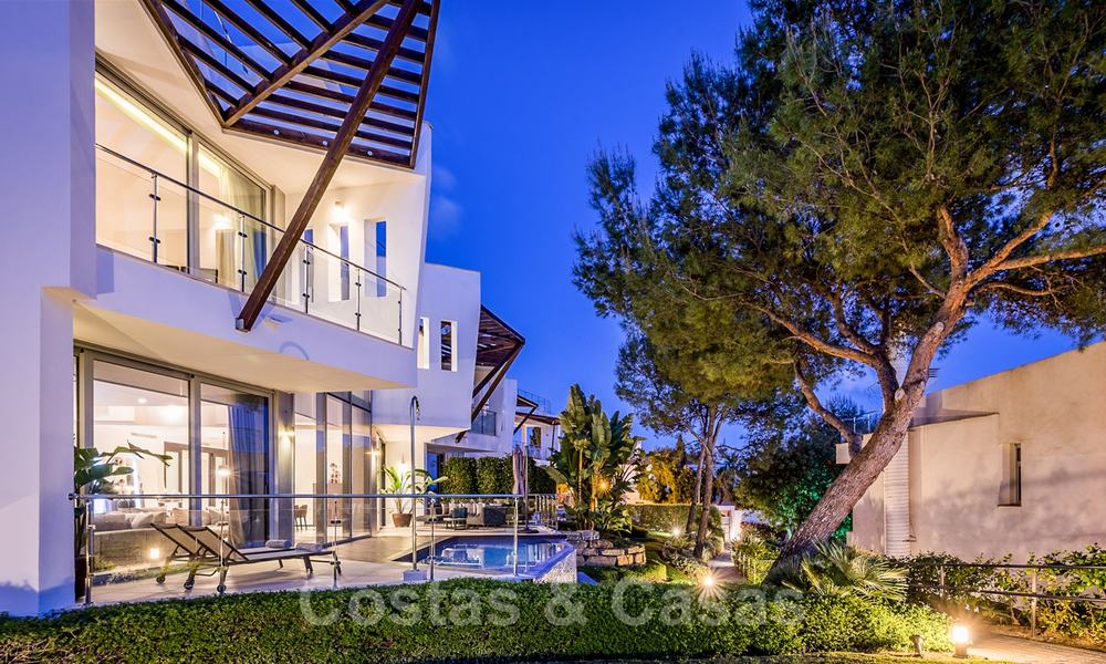 Modern semi-detached villa for sale in the exclusive Sierra Blanca, Marbella. The cheapest in the complex. 26485