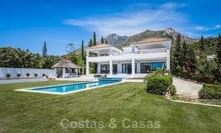 Renovated luxury villa for sale in a modern Mediterranean style in the exclusive Cascada de Camojan on the Golden Mile in Marbella 27060 